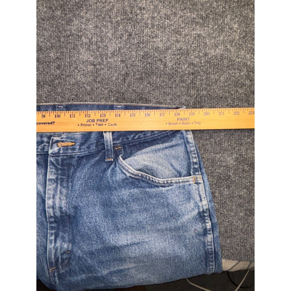 Rustler Jeans Men 38x30 Blue Denim Stretch Casual Faded Straight Leg Medium Wash - Picture 6 of 8